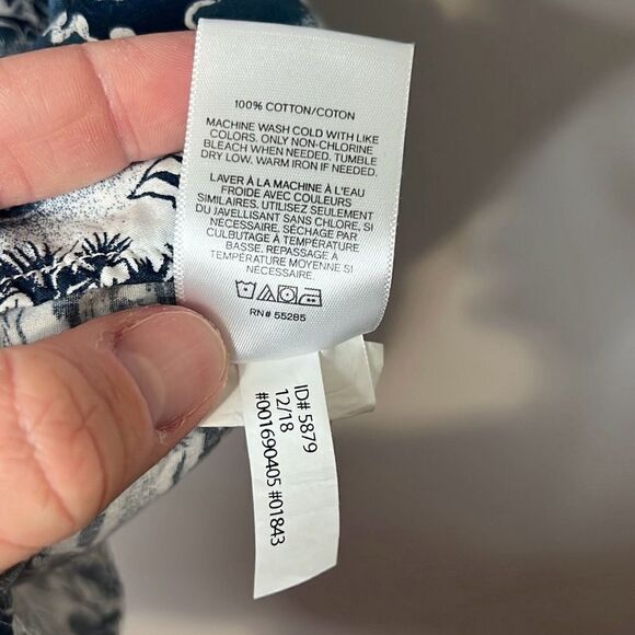 Express Men’s Medium Short Sleeve Button Down Camp Hawaiian Shirt Slim Soft Wash - Picture 4 of 6